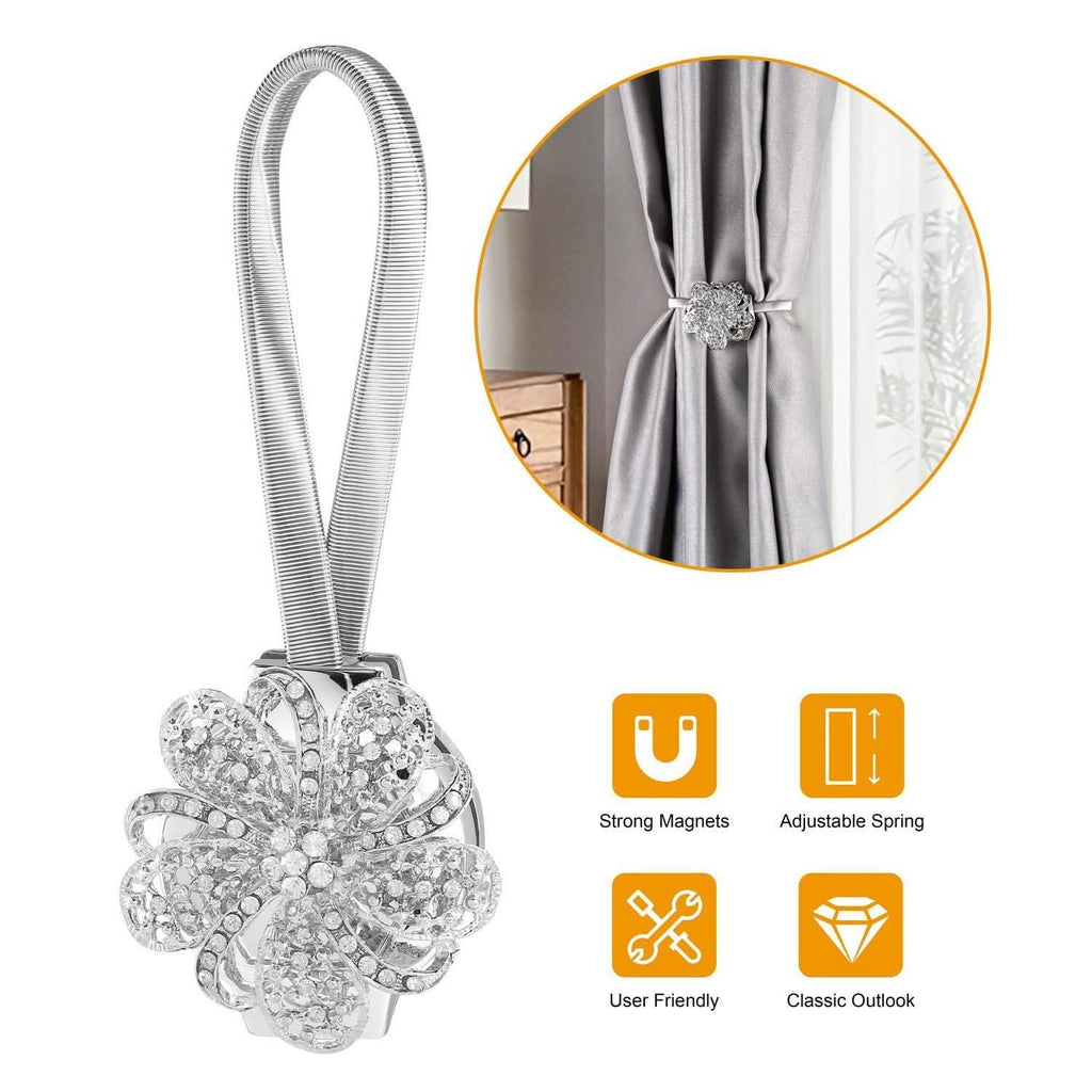 2-Pack: Magnetic Curtain Tiebacks by DailySale