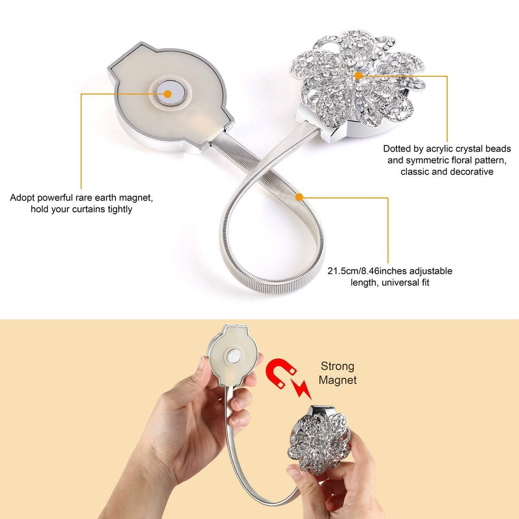 2-Pack: Magnetic Curtain Tiebacks by DailySale