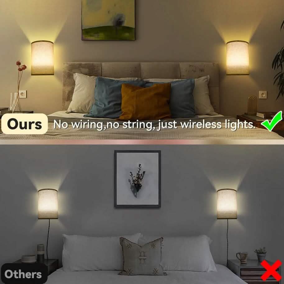 2-Pack: Magnetic Wireless Wall Sconce Lighting by DailySale