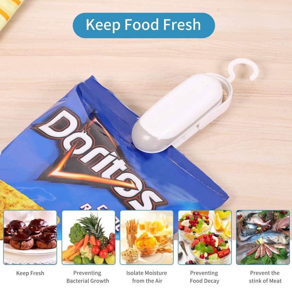 2-Pack: Mempedont Mini Bag Sealer - Heat Sealer for Plastic Bags by DailySale