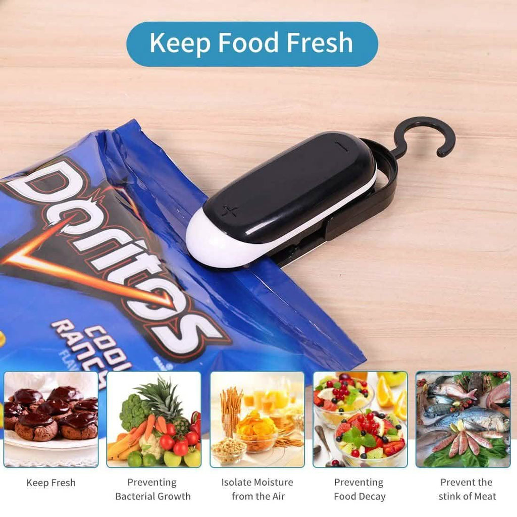 2-Pack: Mempedont Mini Bag Sealer - Heat Sealer for Plastic Bags by DailySale