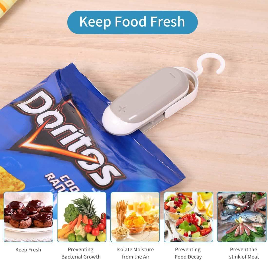 2-Pack: Mempedont Mini Bag Sealer - Heat Sealer for Plastic Bags by DailySale