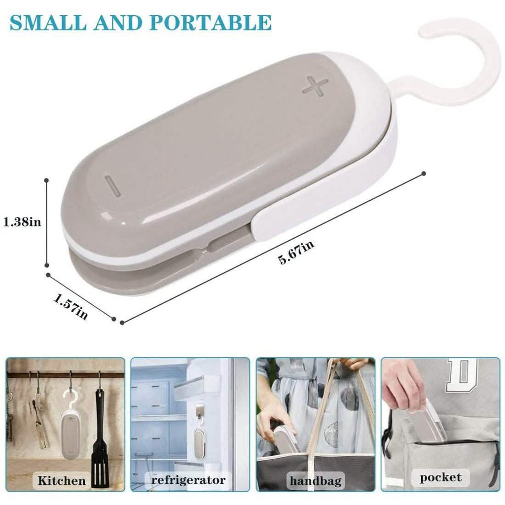 2-Pack: Mempedont Mini Bag Sealer - Heat Sealer for Plastic Bags by DailySale