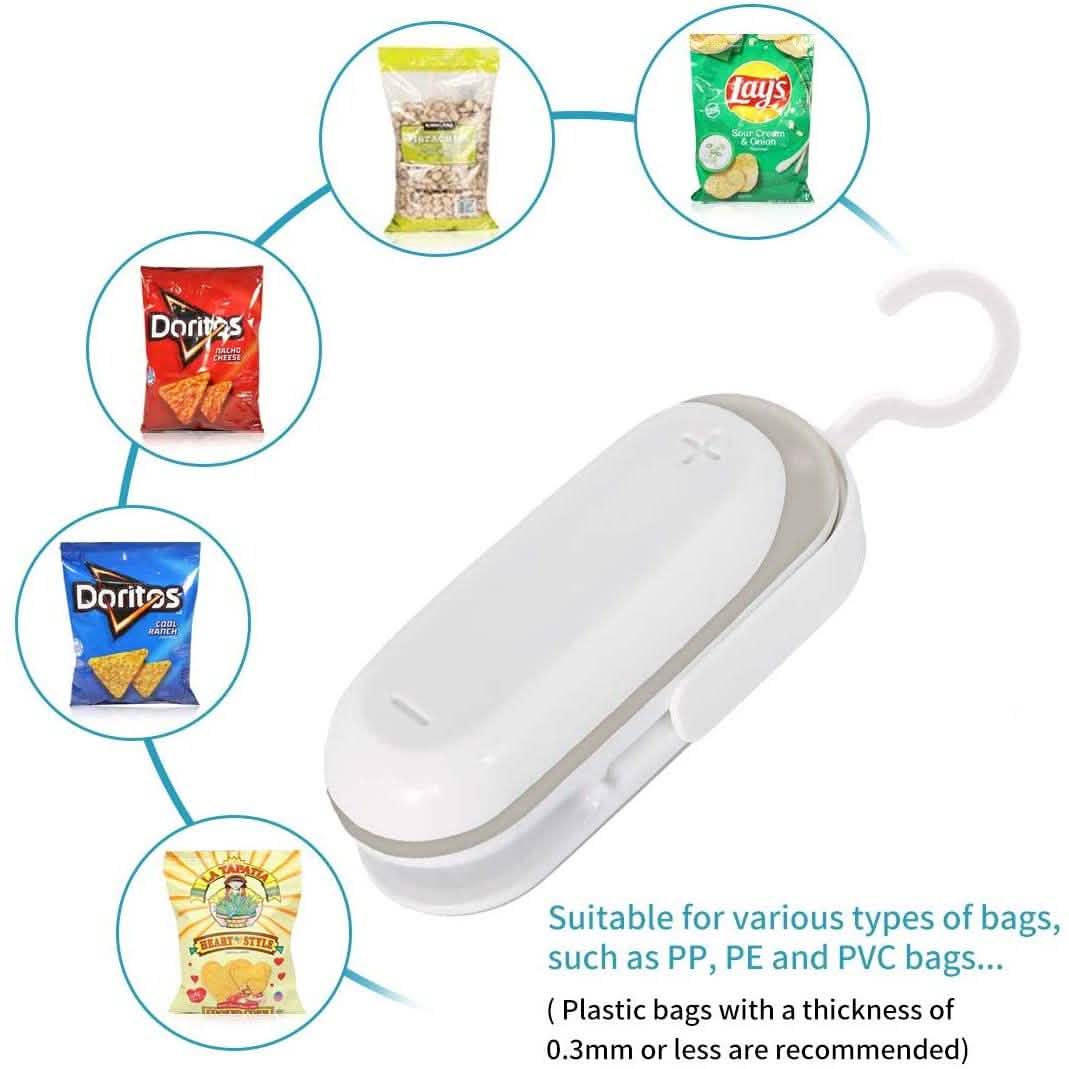 2-Pack: Mempedont Mini Bag Sealer - Heat Sealer for Plastic Bags by DailySale