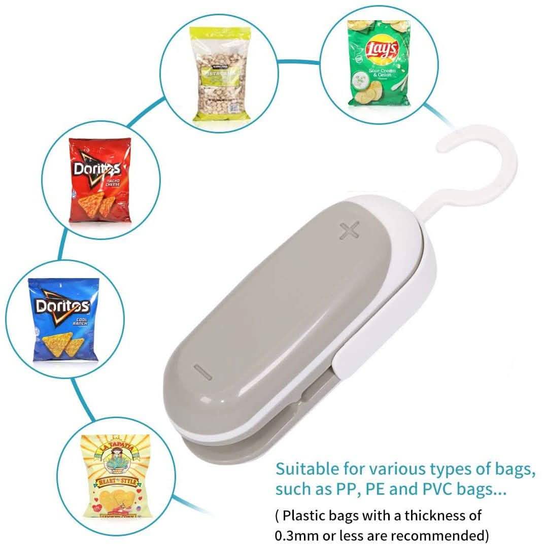 2-Pack: Mempedont Mini Bag Sealer - Heat Sealer for Plastic Bags by DailySale