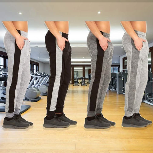 2-Pack: Men's Striped Marled Fleece Jogger Pants by DailySale