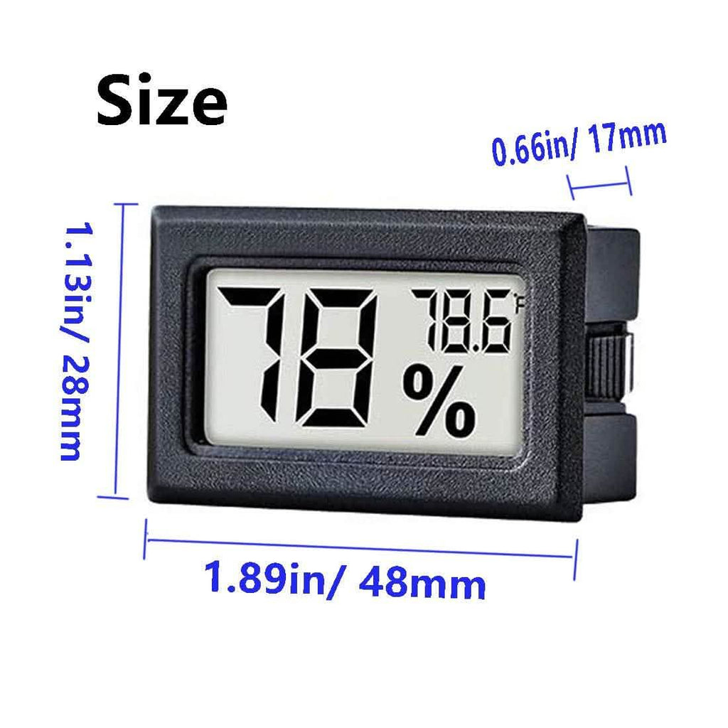 2-Pack: Mini Digital Hygrometer Gauge Indoor Thermometer by DailySale