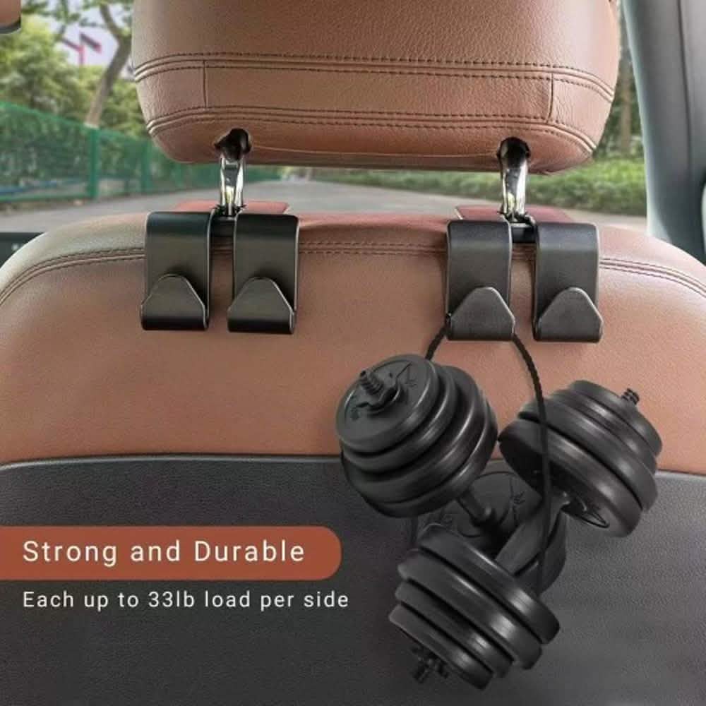 2 Pack: Multi-functional Vehicle Back Seat Hook by DailySale