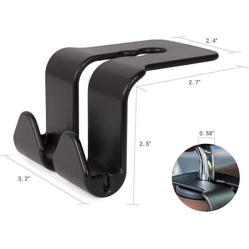2 Pack: Multi-functional Vehicle Back Seat Hook by DailySale