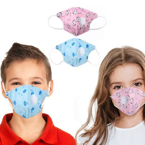 2-Pack: Multilayer Protective Respirator Safety Face Mask for Kids by DailySale