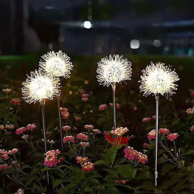 2-Pack: Outdoor Solar Dandelion Lawn Lights by DailySale