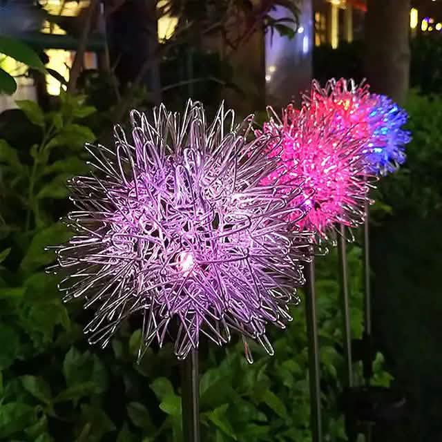 2-Pack: Outdoor Solar Dandelion Lawn Lights by DailySale