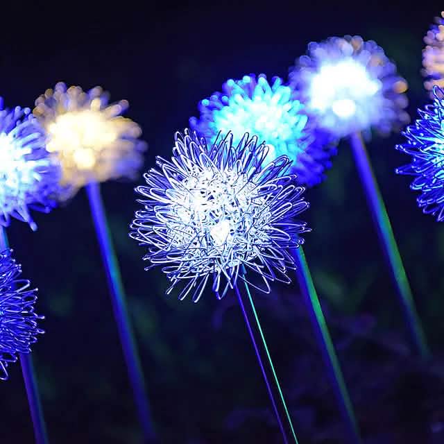 2-Pack: Outdoor Solar Dandelion Lawn Lights by DailySale
