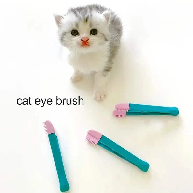 2-Pack: Pet Eye Comb Brush Pet Tear Stain Remover Comb Cleaning Grooming Tools by DailySale