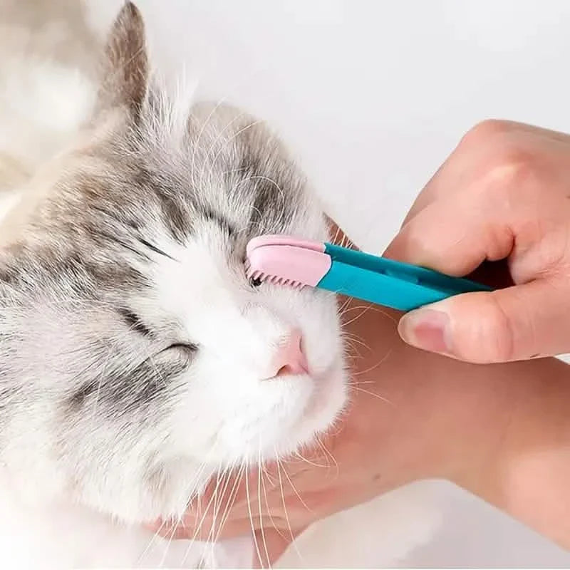 2-Pack: Pet Eye Comb Brush Pet Tear Stain Remover Comb Cleaning Grooming Tools by DailySale