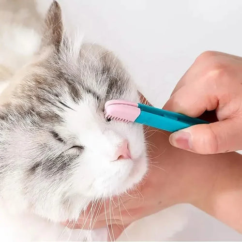 2-Pack: Pet Eye Comb Brush Pet Tear Stain Remover Comb Cleaning Grooming Tools by DailySale