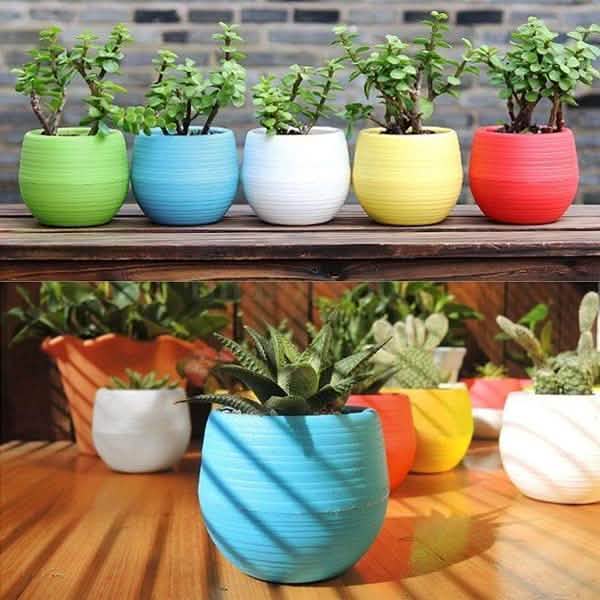 2-Pack: Plastic Plant Flower Pots by DailySale