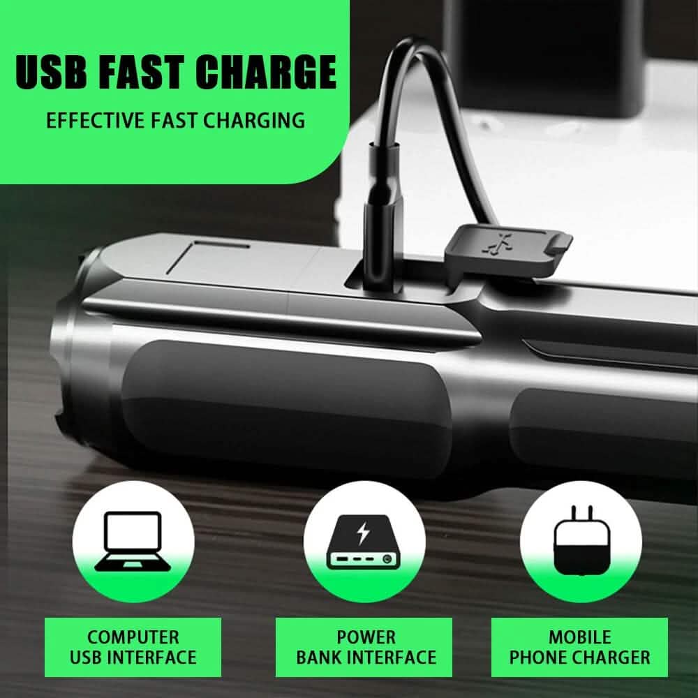 2-Pack: Portable and Multi-Functional Telescopic Zoomable Flashlight by DailySale