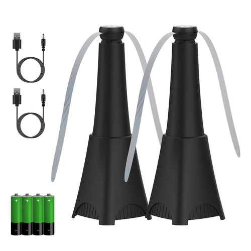 2-Pack: Portable Reflective Fly Repellent Fan Rechargeable Battery Powered by DailySale