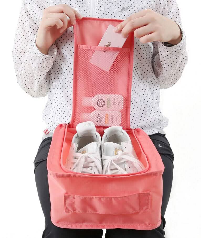 2-Pack: Portable Waterproof Travel Shoes Storage Bag by DailySale