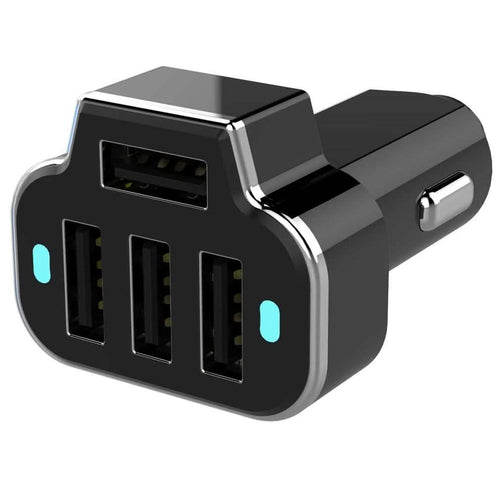 2-Pack: PowerUp 4 USB Port Car Charger Adapter by DailySale