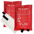 2-Pack: Premium Fiberglass Fire Blankets - Heat-Resistant, Compact and Reusable by DailySale