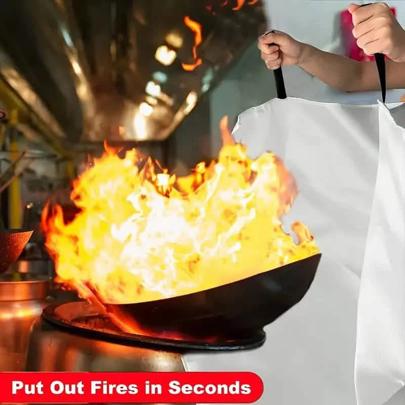 2-Pack: Premium Fiberglass Fire Blankets - Heat-Resistant, Compact and Reusable by DailySale
