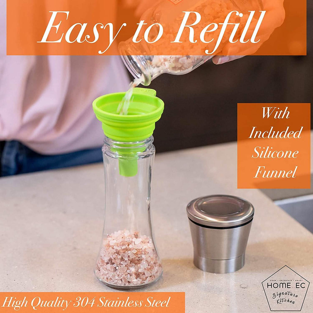 2-Pack: Premium Stainless Steel Salt and Pepper Grinder by DailySale