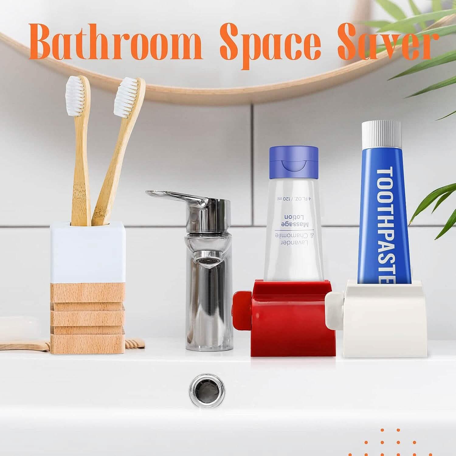 2-Pack: Rolling Tube Toothpaste Squeezer Dispenser by DailySale