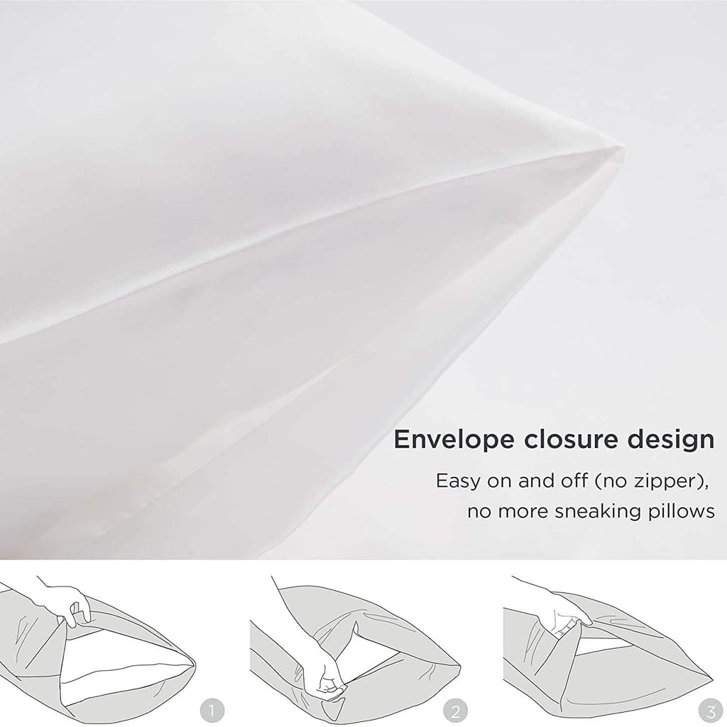 2-Pack: Satin Pillowcases with Envelope Closure by DailySale