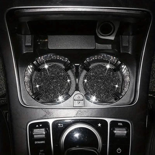 2-Pack: Shimmering Diamond Car Cup Mats by DailySale