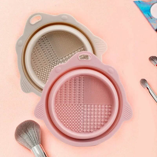 2-Pack: Silicone Foldable Makeup Brush Cleaning Pad by DailySale