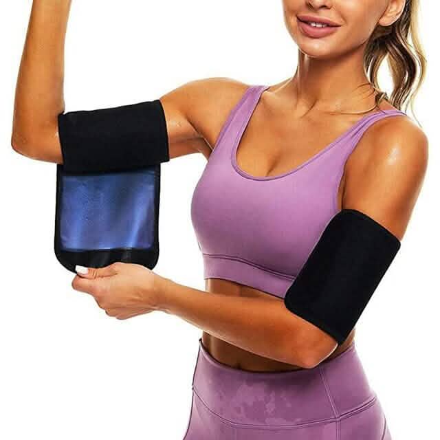 2-Pack: Slim Arm Trimmer Sauna Sweat Band For Women by DailySale