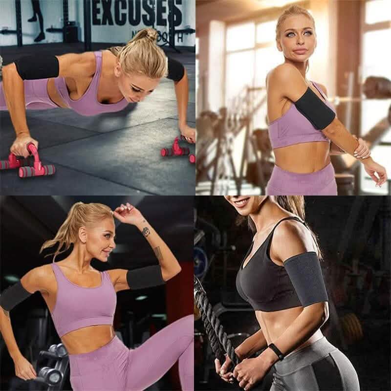 2-Pack: Slim Arm Trimmer Sauna Sweat Band For Women by DailySale