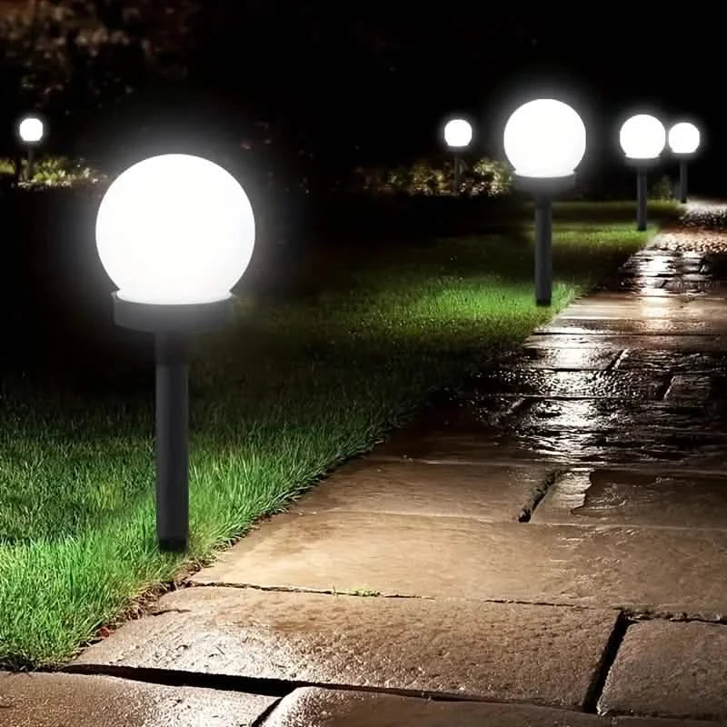 2-Pack: Solar LED Globe Powered Garden Light by DailySale