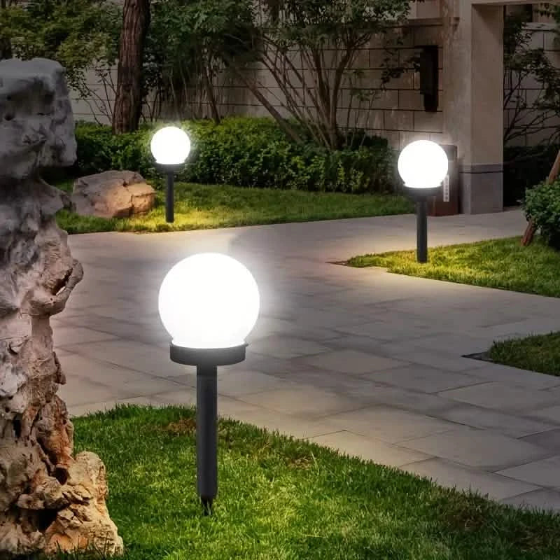 2-Pack: Solar LED Globe Powered Garden Light by DailySale