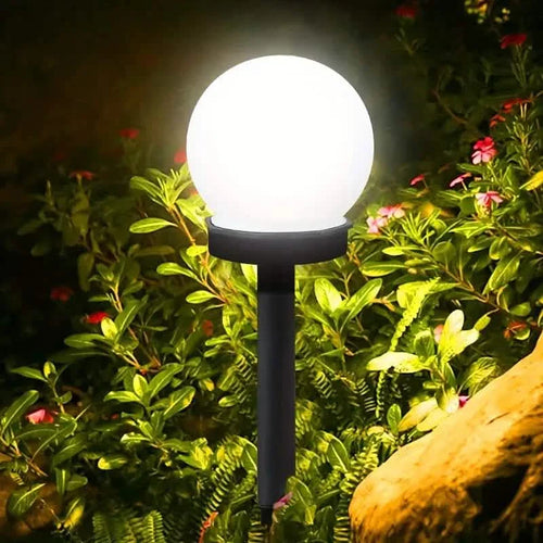 2-Pack: Solar LED Globe Powered Garden Light by DailySale