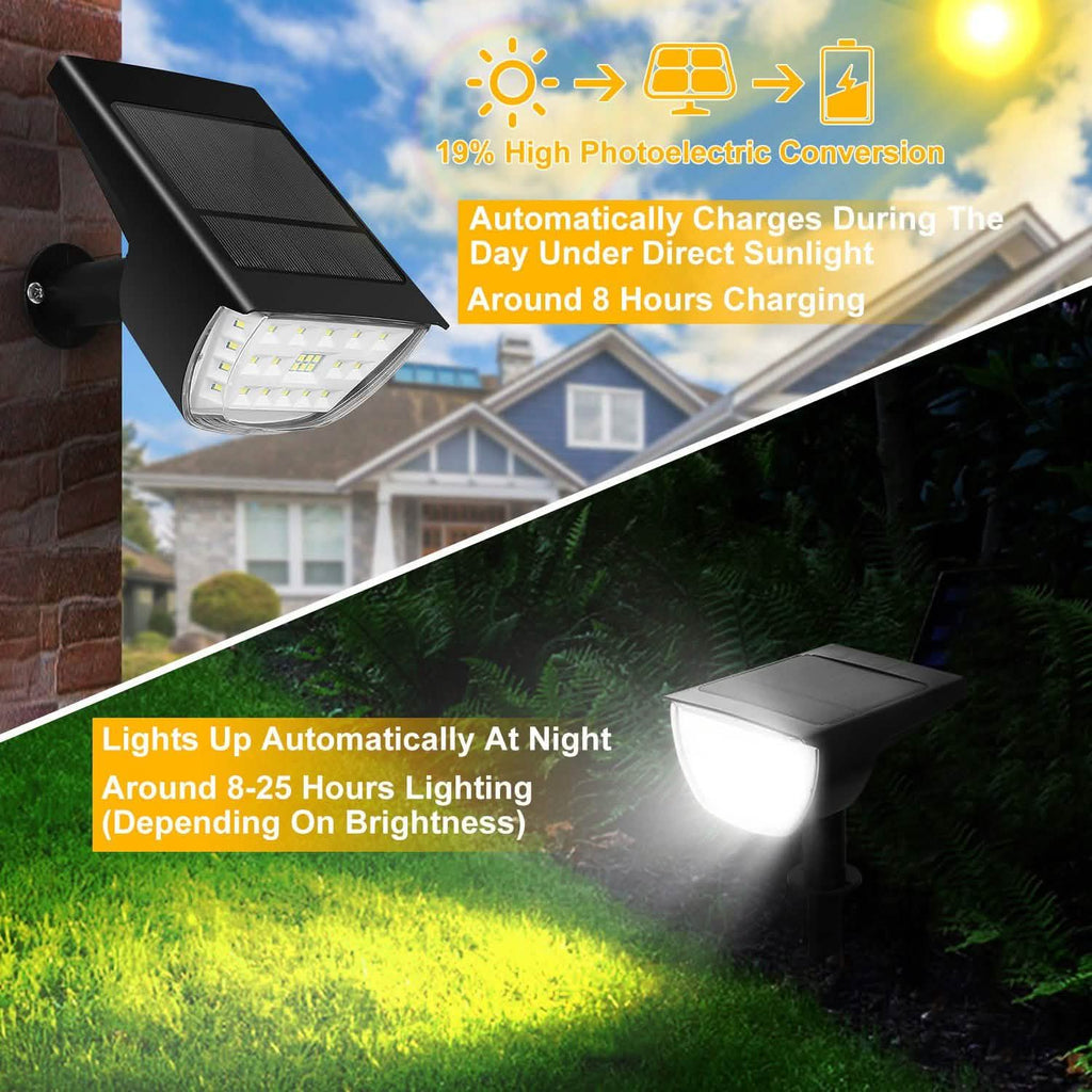 2-Pack: Solarek 32 LEDs Solar Landscape Spotlights by DailySale