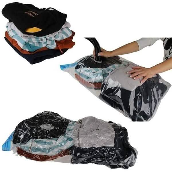 2-Pack: Space Saver Saving Storage Seal Vacuum Vac Bags by DailySale