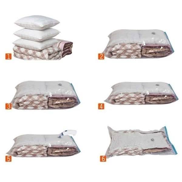 2-Pack: Space Saver Saving Storage Seal Vacuum Vac Bags by DailySale