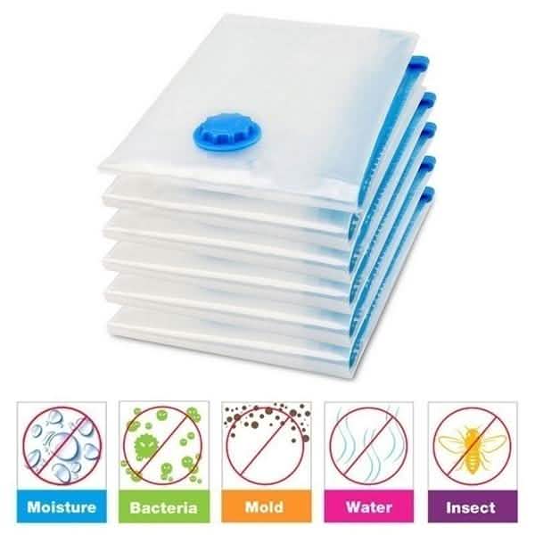 2-Pack: Space Saver Saving Storage Seal Vacuum Vac Bags by DailySale