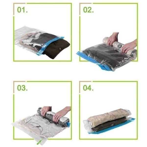 2-Pack: Space Saver Saving Storage Seal Vacuum Vac Bags by DailySale