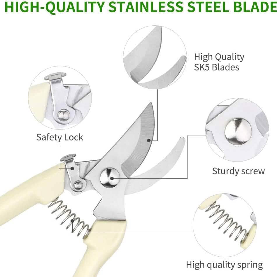 2-Pack: Stainless Steel Bypass Pruning Shears by DailySale