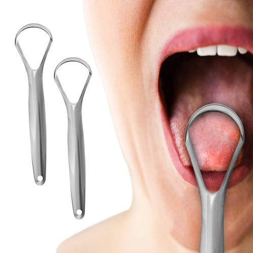 2-Pack: Stainless Steel Tongue Cleaner Scraper by DailySale