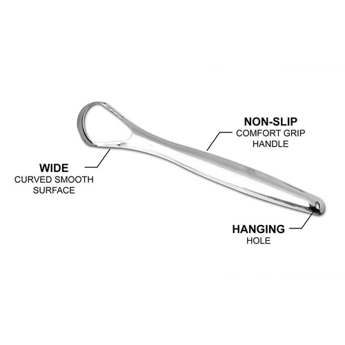 2-Pack: Stainless Steel Tongue Cleaner Scraper by DailySale