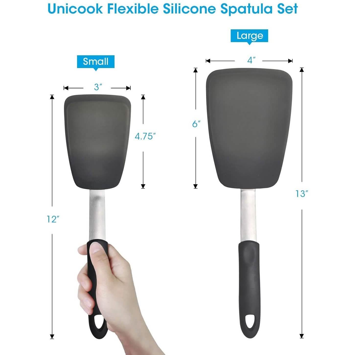 2-Pack: Unicook Flexible Silicone Spatula by DailySale