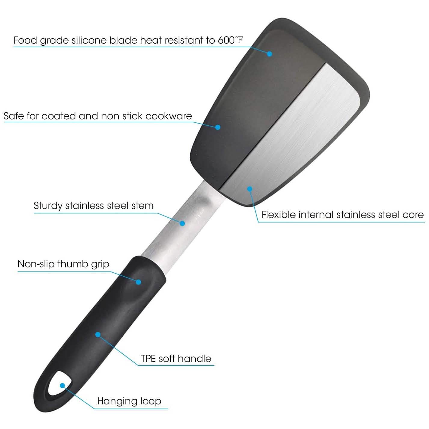 2-Pack: Unicook Flexible Silicone Spatula by DailySale