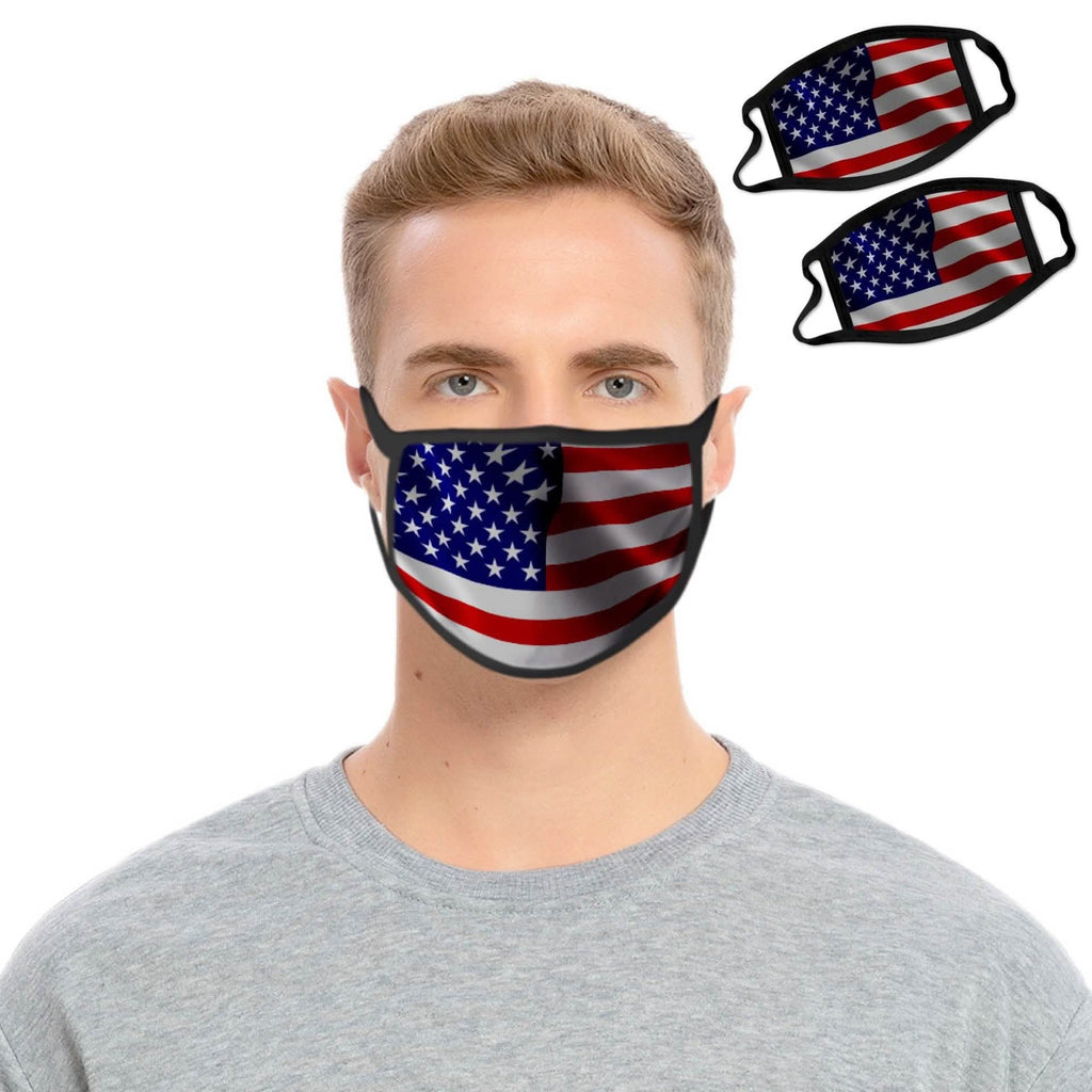2-Pack: USA American Flag Reusable Washable Mask by DailySale