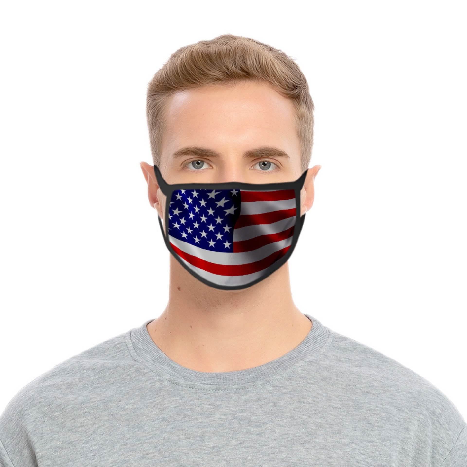 2-Pack: USA American Flag Reusable Washable Mask by DailySale