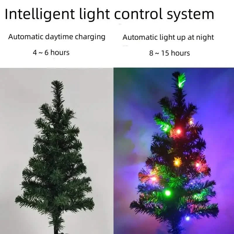 2-Pack: Waterproof Solar Christmas Tree LED Light by DailySale